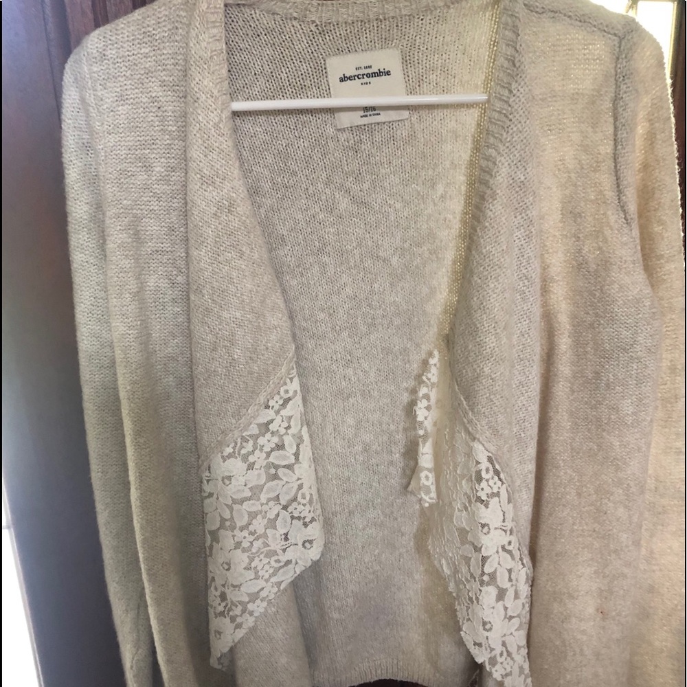 Abercrombie kids Girl’s Open Front Cardigan - Picture 4 of 4